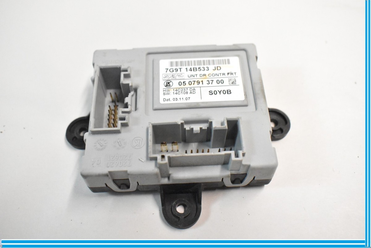 09-11 Jaguar XF Front Right Door Control Module 7G9T-14B533-JD OEM