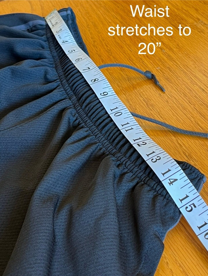 Nike Dri Fit Running Shorts Lightweight Size L Black RN 56323 CA 05553