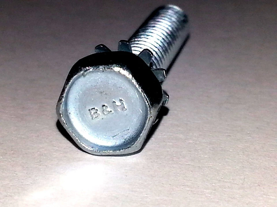 Buje de montaje de motor limpiaparabrisas GM ojal de goma con cabeza correcta B&H sello tornillo A Foto 2 de 4