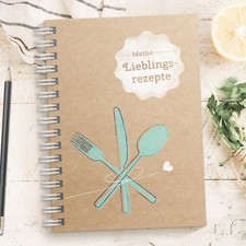 DIY Rezeptbuch zum selberschreiben & gestalten: DIN A5 Kochbuch, Made in Germany