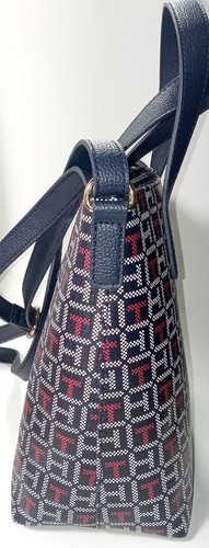 Tommy Hilfiger Logo Mehrfarbig Handtasche Geldbeutel mit Schulterriemen Neu - Bild 5 von 7