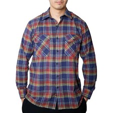 Mens Lumberjack Check Shirts Long Sleeve Flannel Work Casual Button Shirt S -6XL