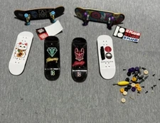 Vintage Tech Deck Finger Board Lot Boards Screws Trucks Wrenches