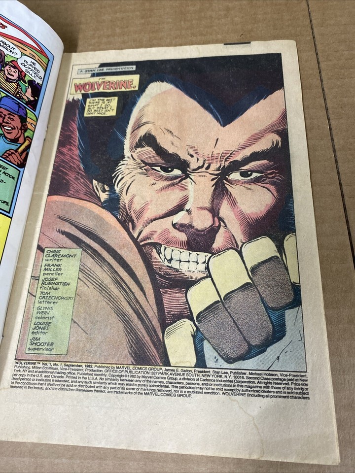 Wolverine 1 (1982, Marvel Comics) 1ST WOLVERINE LIMITED SERIES eBay