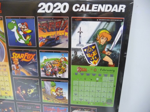 CALENDARIO 2020 SUPER NINTENDO NUOVO BRAND NEW SEALED OFFICIAL 2020 CALENDAR - Picture 3 of 6