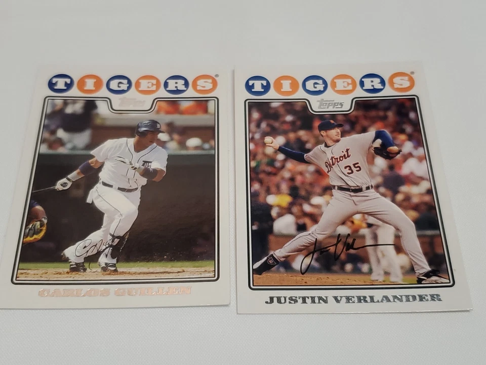 Lote De 18 Tarjetas Coleccionables Detroit Tigers Coleccionables Surtidas 1984-2021 Muy Buenas Foto 4 de 4