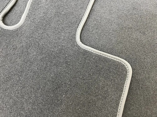 OEM AMG Floor Mats Velour Black Mercedes-Benz SL Original R232 Carpet Fabric - Picture 9 of 10