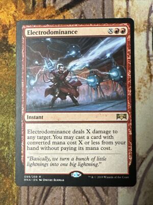 MTG Electrodominance Ravnica Allegiance 099/259 Regular Rare | eBay MTG Electrodominance Ravnica Allegiance 099/259 Regular Rare | eBay