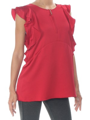 michael kors blouses red