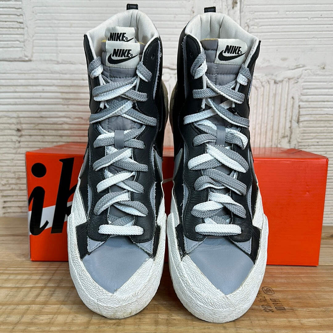 美品　NIKE × sacai BLAZER MID Nike x Sacai Blazer Mid sneaker Black x blue x white BV0072-700