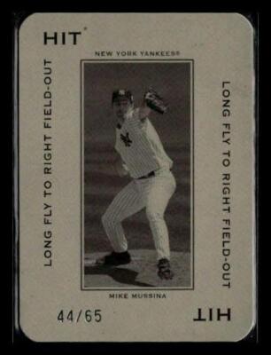 2005 Donruss Throwback  #PG-18 Mike Mussina s 65 HIT Long Fly #/65