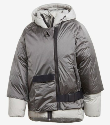 Adidas Women's Outerior Cold.Rdy Down Puffer Jacket, Metal Grey Size-L.(FT2459 )