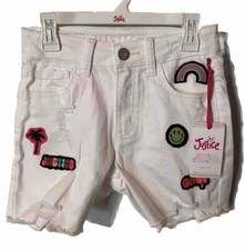 Justice Girls Size 12 Cut Off Distressed Jean Shorts SB3