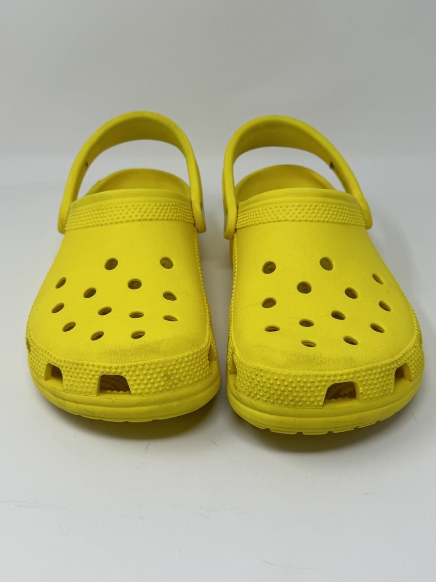 Crocs Unisex Classic Clogs Adult Bright Yellow Mens Size 7  display picture 2