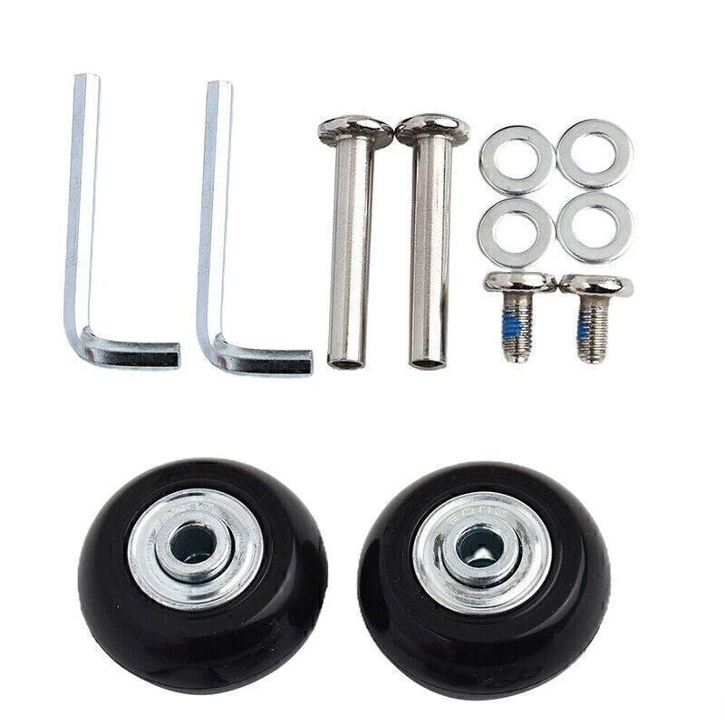 Gepäckkoffer Ersatzrad Gummi Schwenkräder Trolley DIY Rollen 40-90mm Rad Set DE - Bild 3 von 4