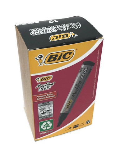 Bic Marking 2300Permanent Black Marker Pen Stationary - Picture 2 of 6