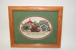 Home Garden Party Framed Picture Love And Dreams 74380 Nib Ebay