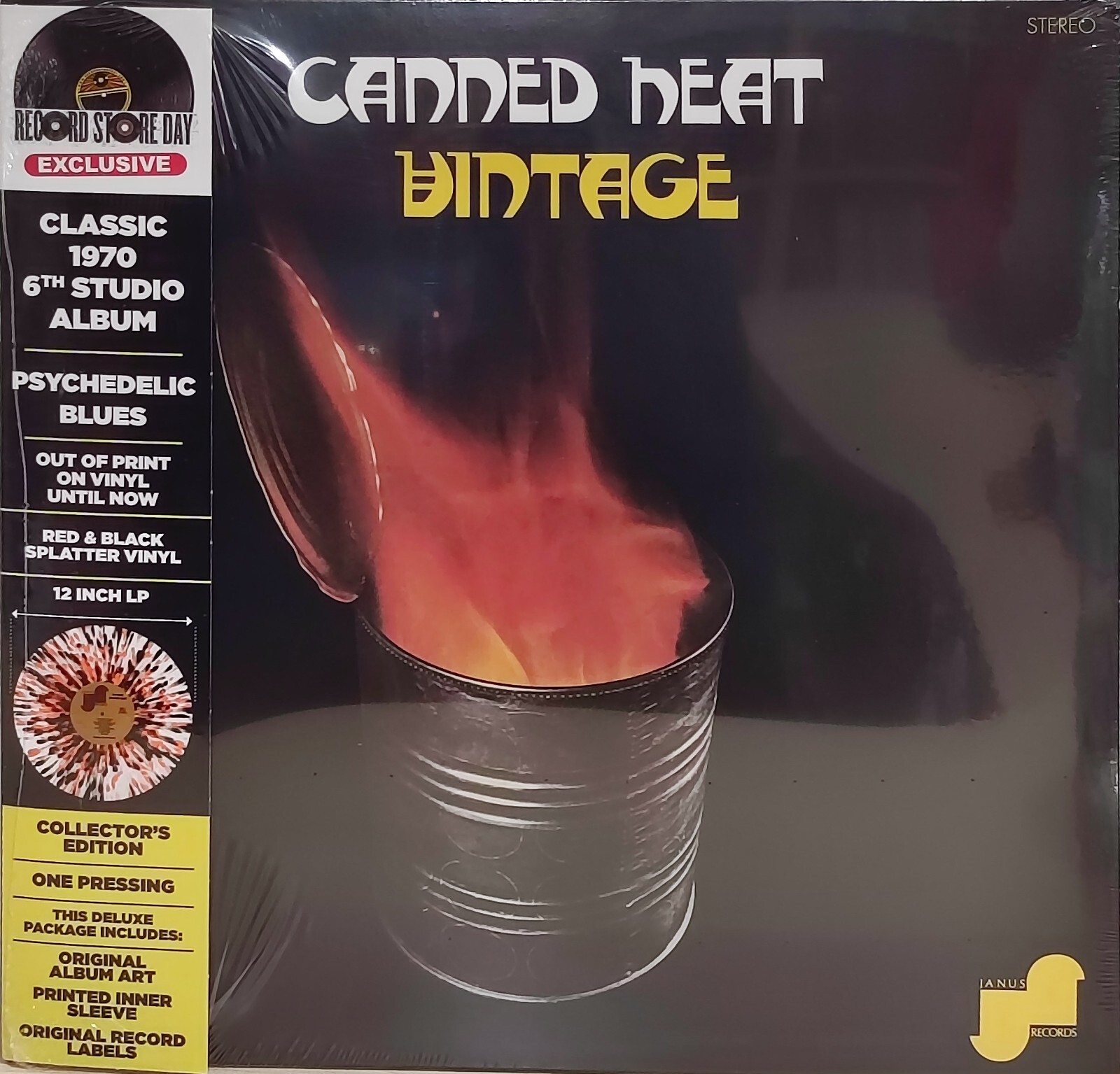 CANNED HEAT – VINTAGE – ORANGE SPLATTER - RSD 2023 - LP