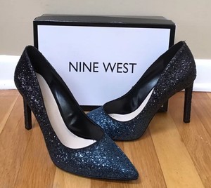 nine west glitter pumps