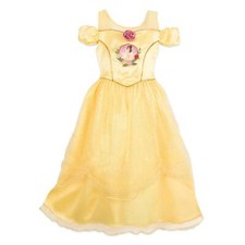 NWT Disney Store Belle Deluxe Nightgown Costume Girl Beauty and the Beast