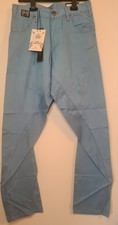 Criminal Damage Men’s Chinos Size 29 x 30 New With Tags Duck Blue Twisted Leg 