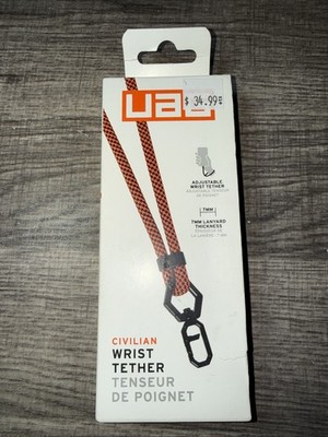 NEW NIB UAG Phone Lanyard Wrist Strap 7mm for iPhone Cases, Civilian Rust/Black