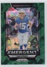 2024 Panini Prizm Emergent Green Ice Prizm Ladd McConkey #13 05ns