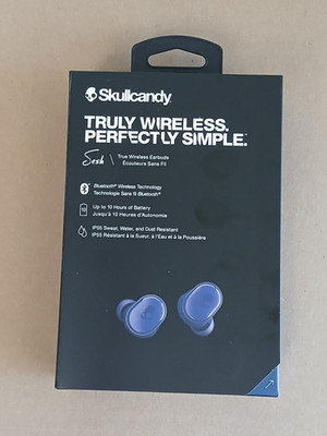Blue SKULLCANDY Sesh True Wireless Earbuds New Sealed