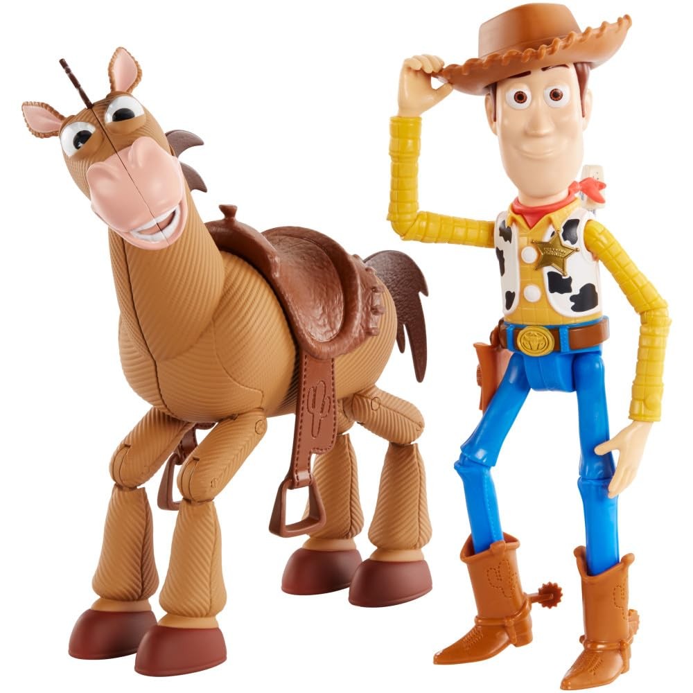 Mattel Disney and Pixar's Toy Story WOODY & BULLSEYE 2 Character Pack