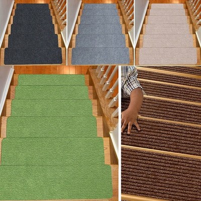 Patchwork Treppenläufe schön mischende Fußmatten für augenfreundliche Treppe