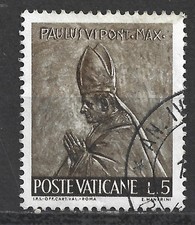 VATICAN CITY Postage Stamp 1966  POPE PAUL VI ENRICO MANFRINI