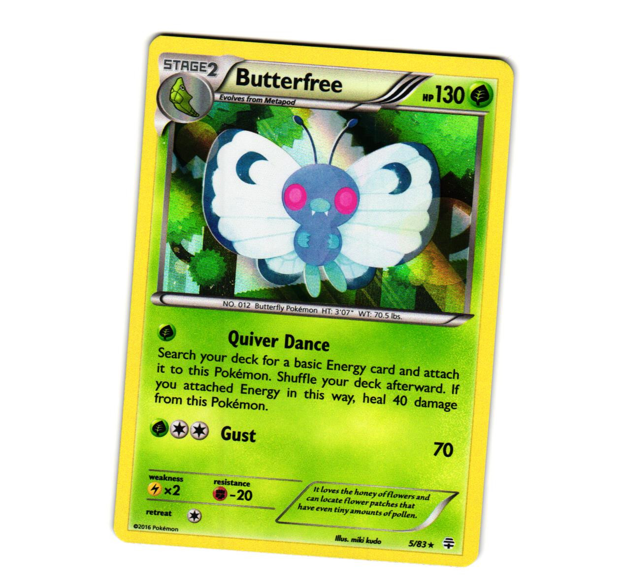 Pokemon Butterfree 5/83 Generations Holo Rare NM