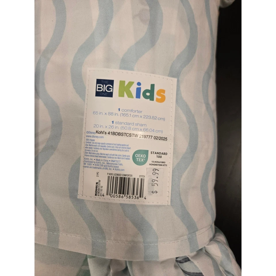 Juego de edredón de 2 piezas Disney Stitch Twin The Big One ropa de cama para niños Foto 3 de 3