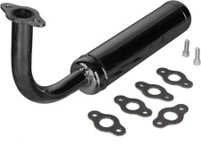 Exhaust, Muffler Silence for 49cc 50cc 60cc 66cc 80cc 100cc Motorized Black