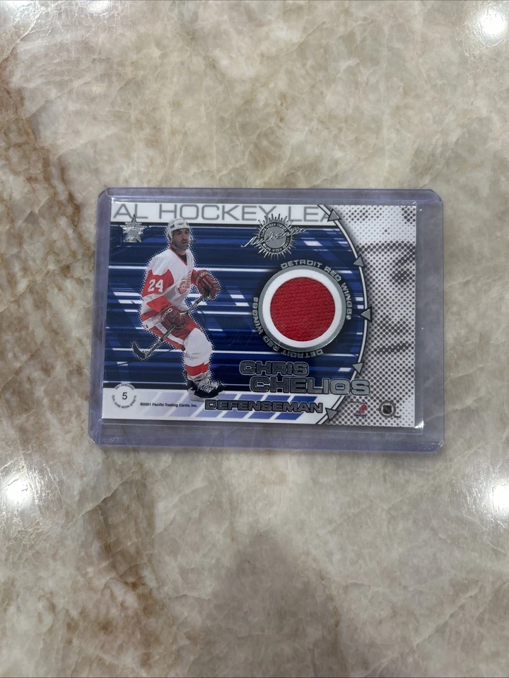 2000-01 Pacific Vanguard Shanahan / Chelios Dual Game Worn Jersey /1500 - Image 4 of 4