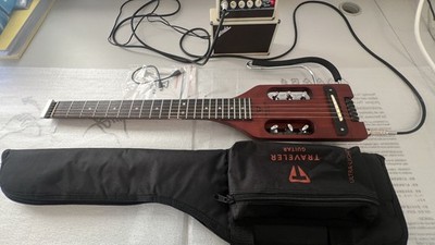 Used Traveler Guitar Ultra-Light Acoustic-Electric Guitar, + Fender Micro amp