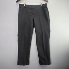 Express Dress Pants Editor Ankle Size 6 Black Mid Rise Professional Workwear