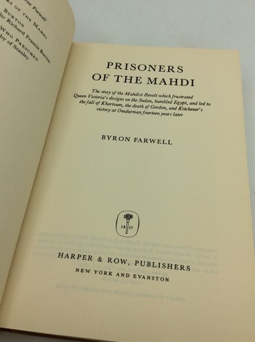 PRISONERS OF THE MAHDI - Byron Farwell - 1967 - Sudan, Omdurman, Mahdist Revolt - Imagen 2 de 6