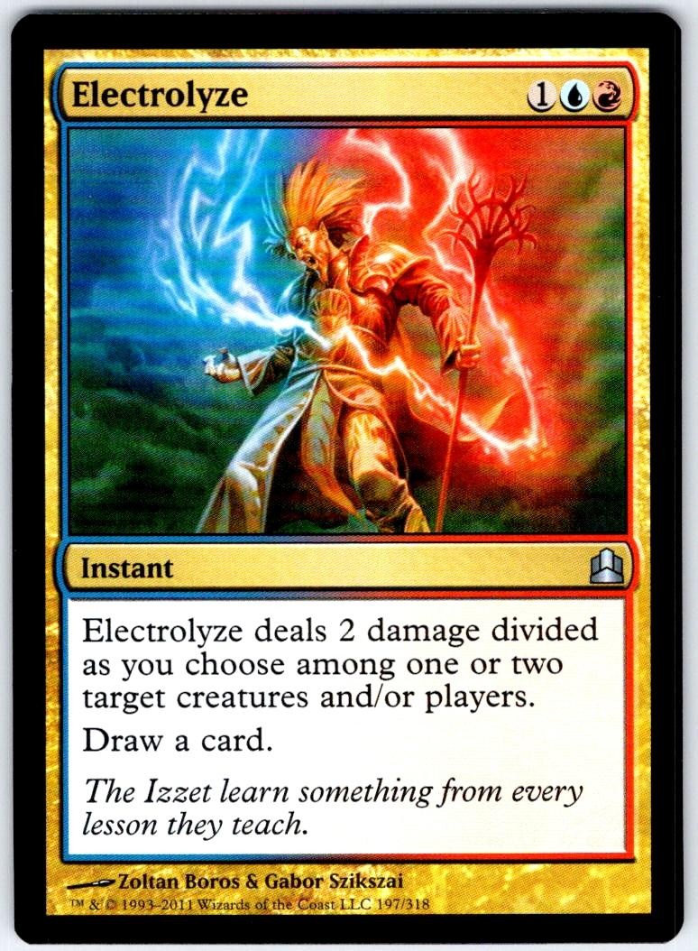 Electrolyze 197 Uncommon Commander Magic: The Gathering Near Mint