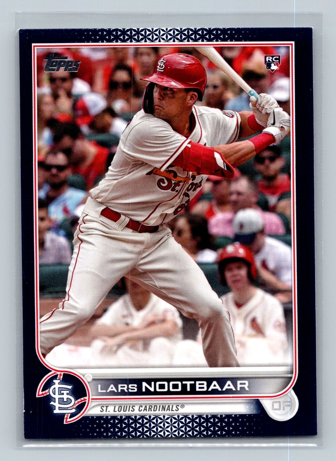 2022 Topps #58 Lars Nootbaar Royal Blue Rookie St. Louis Cardinals