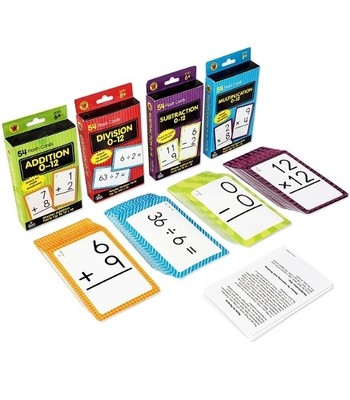Brighter Child Math Flash Card Set - 4 Sets of Cards (Cards)