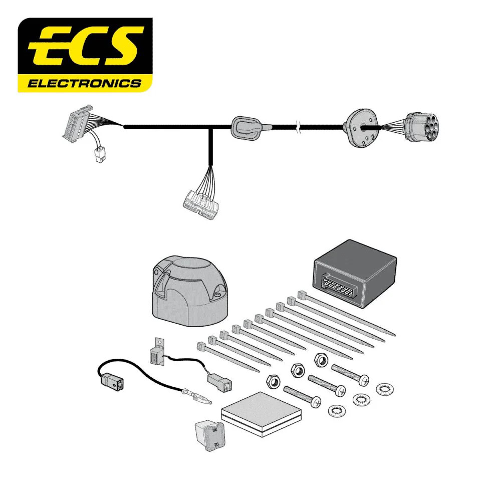 Towbar Wiring Kit 7 Pin LANDROVER Discovery 5 March 2021 - LR02707U