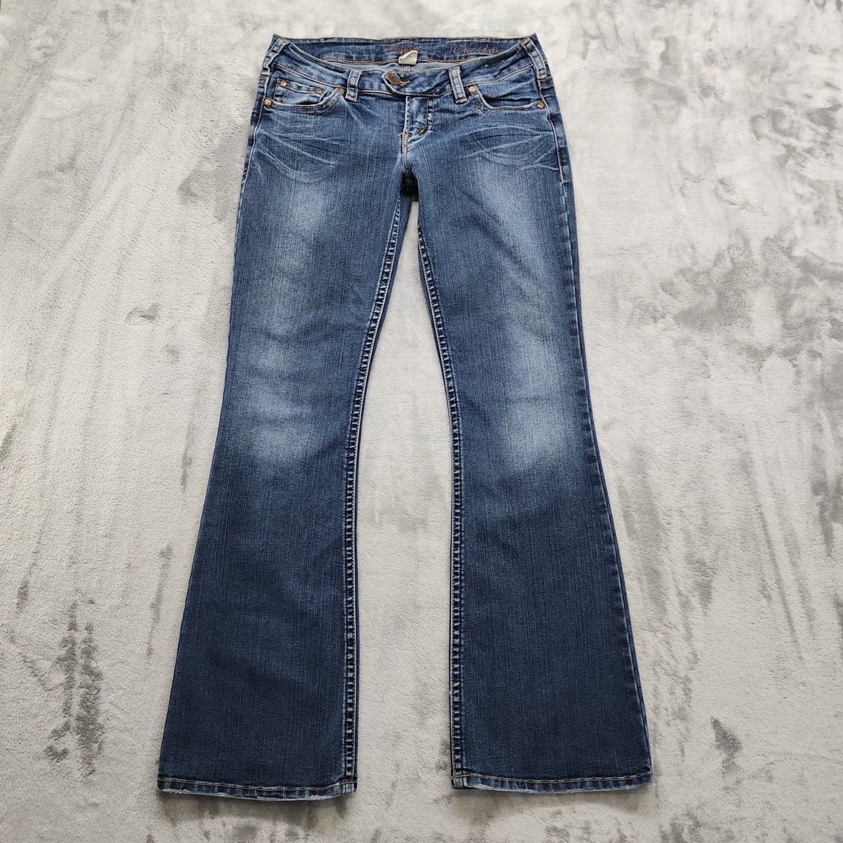 Vintage Y2K Silver Jeans Co Womens 33 Blue Tuesday 20