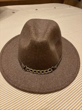 Ladies Country Fedora Camel Brown  New From Next Size M/L 100% Polyester