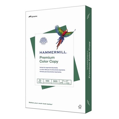 Hammermill Printer Paper, Premium Color 28 lb Copy 1 Ream | 500 Sheets, White