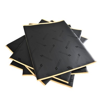 Second Skin Damplifier Pro Butyl Rubber 5 Sq Ft - (6) 12x10 Tiles, Black