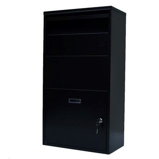 IMLEX PaketBOX IM PB75 Paketbriefkasten Schwarz Paketkasten Briefkasten