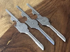 6 In 1 Utili-Key Swiss+Tech Multi Tool Keyring Knife Screwdriver Camp (Lot Of 3)