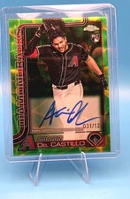 2025 Topps Chrome Green Lava Lamp- Rookie Autographs Adrian Del Castillo...