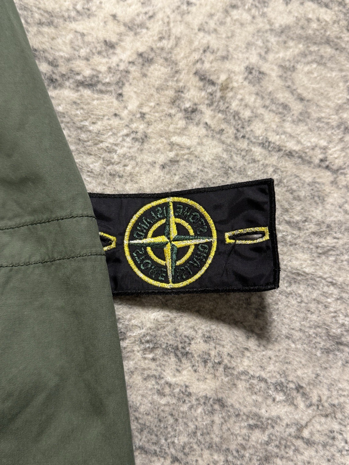STONE ISLAND Authentic Garment Dyed Khaki Overshirt Cotton Military Jacket Sz XL image 5